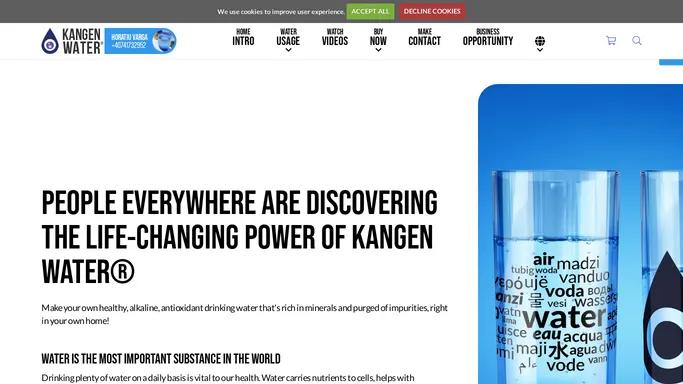 People everywhere are discovering the life-changing power of Kangen Water® | SC WATER PROJECT SOLUTION SRL • Oradea, Bihor Romania