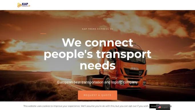 KAP TransExpress 24 – We connect people's transport needs