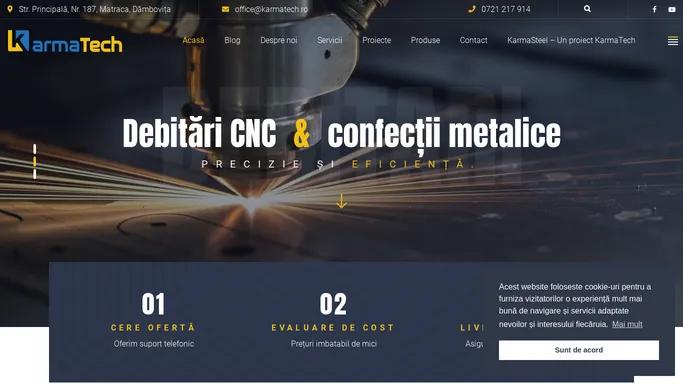 KarmaTech - Reparatii agregate industriale & Debitari CNC