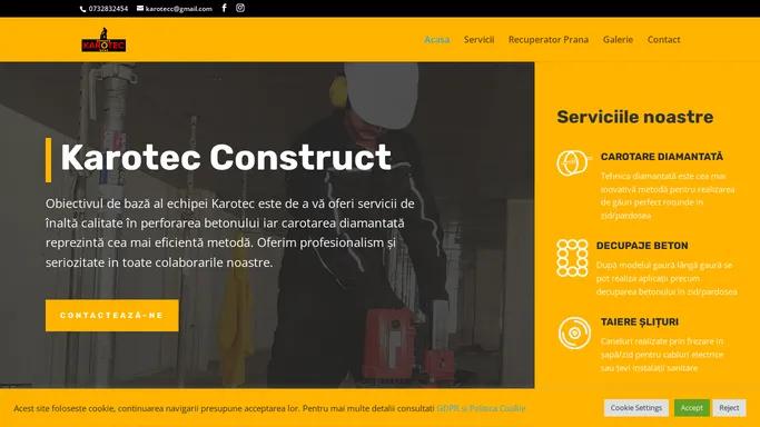 Karotec – Carotare beton, gaura hota Sibiu – Servicii de calitate