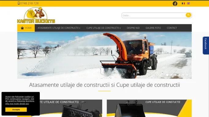 KastorBuckets - Atasamente utilaje de constructii | Cupe utilaje de constructii