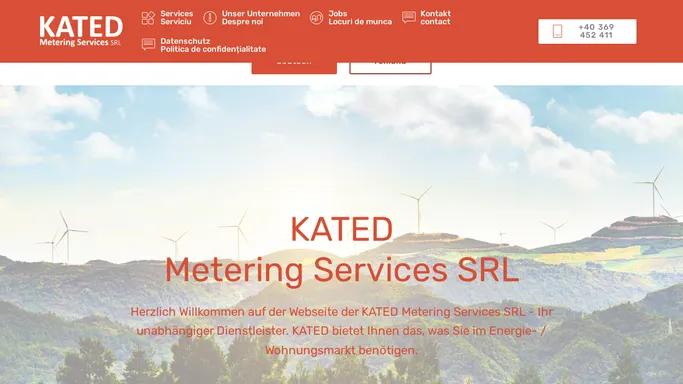 KATED Metering Services SRL - Home - deutsch