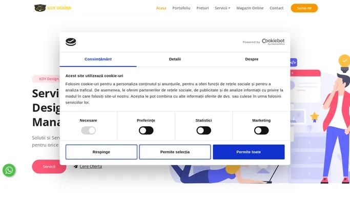 Servicii profesionale de Web Design, IT si Social Media Management - KDY Design