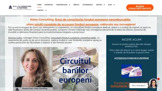 Consultanta Fonduri Europene nerambursabile