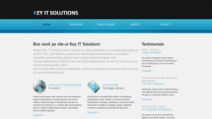 Key IT Solutions - Companie cu capital romanesc ce ofera servicii IT personalizate