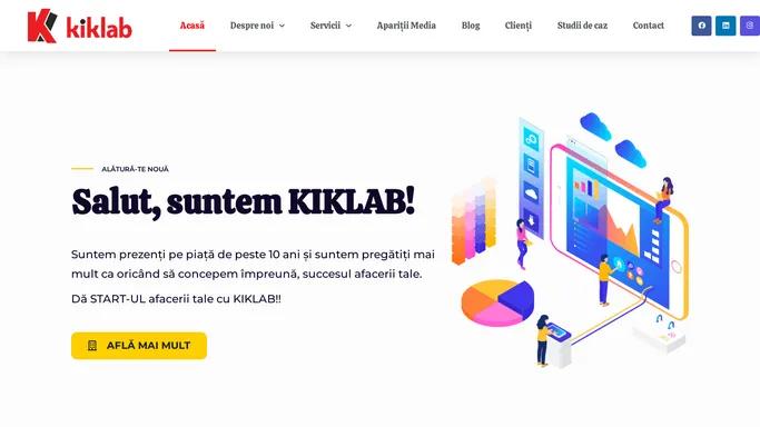 KIKLAB – Servicii web, marketing online, design & development