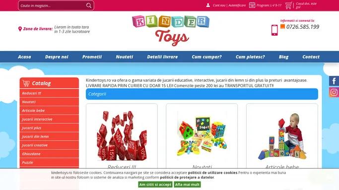 Jucarii educative, preturi mici pentru pitici | KinderToys.ro