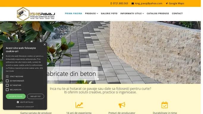 Producator pavaje constanta, pavele constanta, garduri de beton constanta, montaj pavele, modele pavaj, modele pavele, modele garduri de beton, pavaje si elemente din beton, oferta pavaje tortuare, pajave curte, elemente decorative din beton, elemente placaj fatada gard de beton, dale de beton constanta, pret pavele constanta, oferta pavele constanta, oferta garduri de beton, pret garduri de beton, pavaj presat, pavele si boltari presate, pavaj vibropresat, King Pavaj Constanta