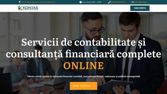 Kontas – Contabilitate – Servicii financiare complete