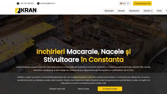 Inchirieri Macarale si utilaje constructii Constanta