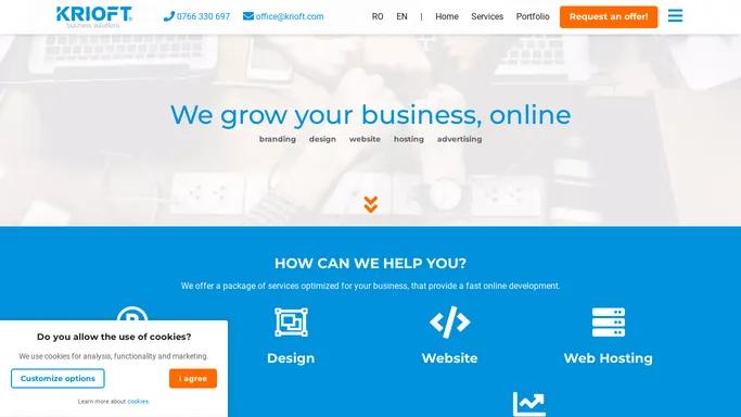 We grow your business, online - krioft.com