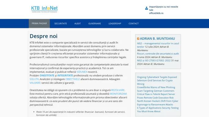 KTB InfoNet – Knowledge Technology and Business