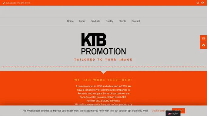 KTB Promotion – We can work together!