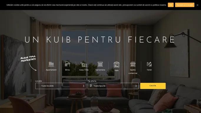 Kuib Imobiliare | anunturi imobiliare pentru garsoniere, apartamente, case, vile sau penthouse