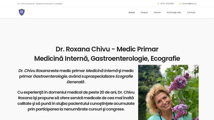 Dr. Chivu - Medicina Interna, Gastroenterologie, Ecografie