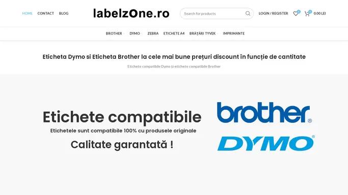 Eticheta Brother compatibile Dymo si Brother - Labelzone.ro