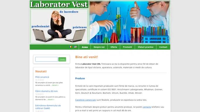 Bine ati venit! - Laborator Vest