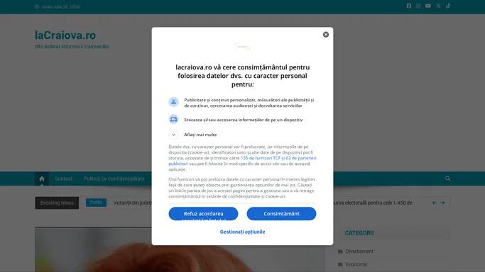 laCraiova.ro – Site dedicat informarii craiovenilor.