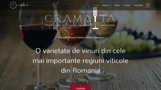 Crama Ta – Regiunea Viticola Odobesti