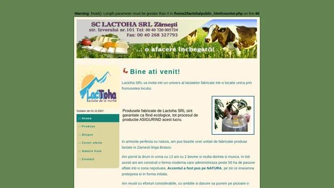 Lactoha SRL - Acasa