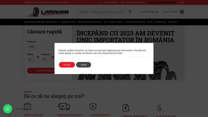 Lamahar - Importator anvelope | Camere de aer