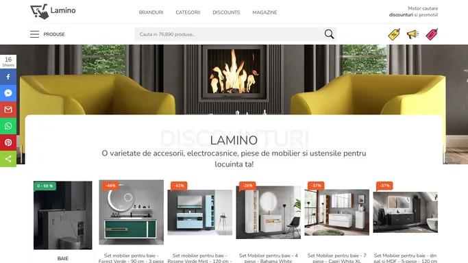 Lamino ⭐ Accesorii, piese de mobilier, electrocasnice, ustensile pentru casa ta