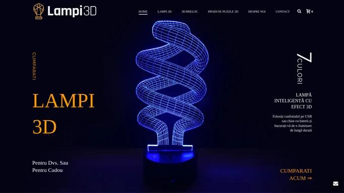 Lampi 3D – Ceva special pentru casa Dvs.