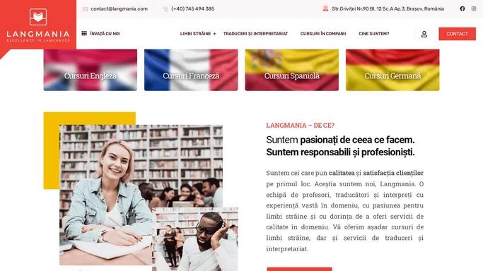 Langmania – Cursuri limbi straine, traduceri, interpretariat