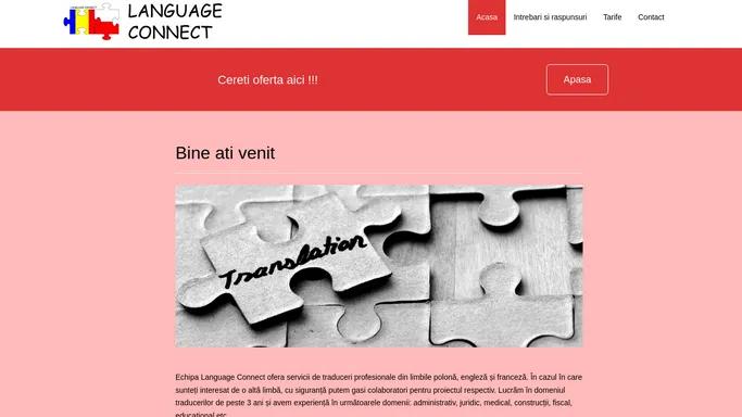 Traduceri profesionale - Language Connect SRL