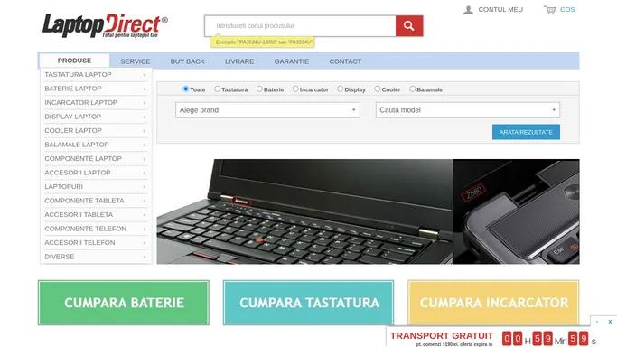 Tastaturi baterii incarcatoare si display-uri laptop | Laptop-Direct.ro