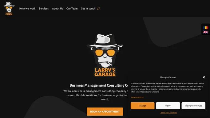 Larry's Garage | Business management consulting company that delivers on-request flexible solutions for business organizations around the world