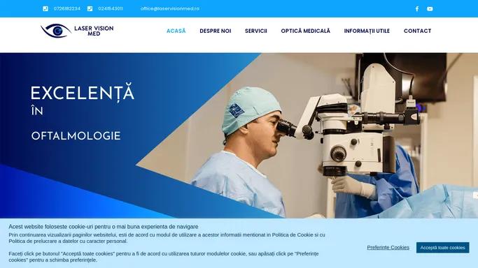 Laser Vision Med - Excelenta in oftalmologie