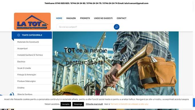 La TOT SRL – Materiale de constructii Onesti