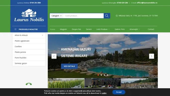 Laurus Nobilllis amenajari spatii verzi suceava, accesorii gradina