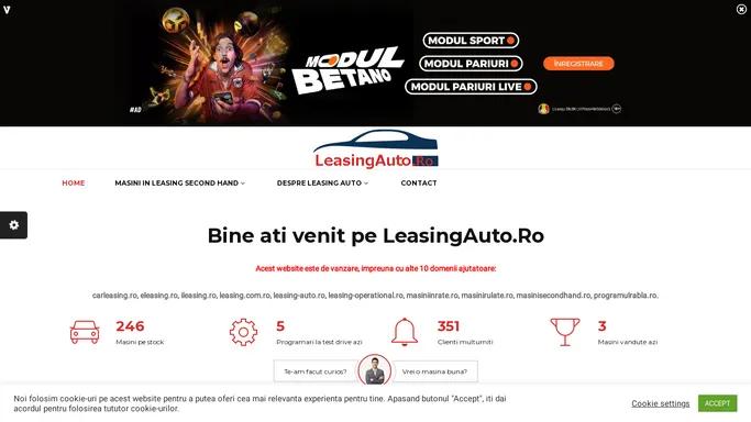 Leasing auto rulate, masini second hand in rate - LeasingAuto.ro