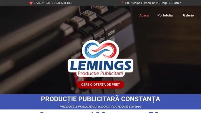 Productie Publicitara Constanta | Lemings SRL