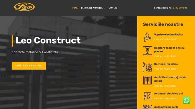 Leo Construct | Confectii metalice & Constructii