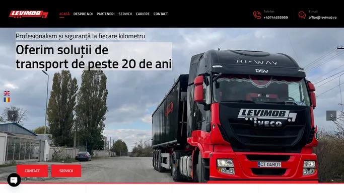 Levimob – Levimob Logistic – Transport rutier de marfuri – In toata Romania