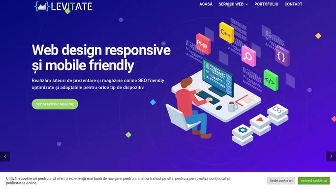 Construim site-uri care vand - Servicii web design - Levitate IT