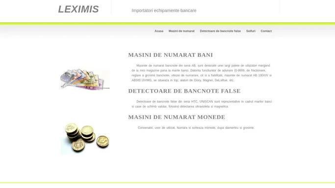 masini de numarat, detectoare de bancnote false, Leximis