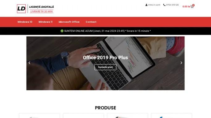 licentadigitala.ro – Licenta digitala Windows