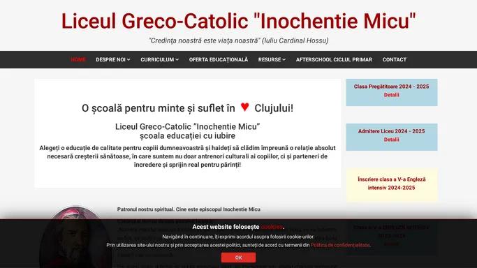 Liceul Greco-Catolic Inochentie Micu - Home