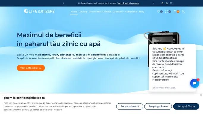 Ionizatoare de Apa Alcalina pentru tine - Lifeionizers