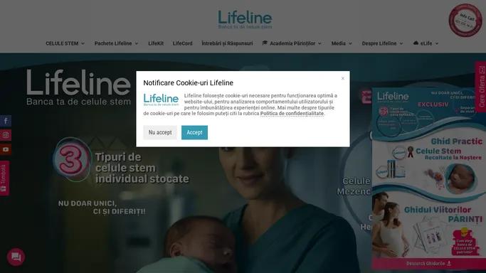 Lifeline | Banca ta de celule stem | 3 Produse de Terapie Celulara | Lifeline