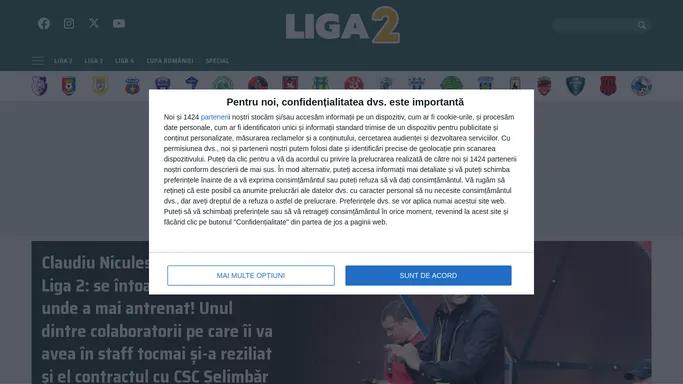 Liga 2 | Stiri din sport, informatii de ultima ora, stiri din ligile inferioare, comentarii si opinii din sport, bloguri de sport, clasamente actualizate, livescore, Liga 2, Liga 3, Liga 4, Cupa Romaniei