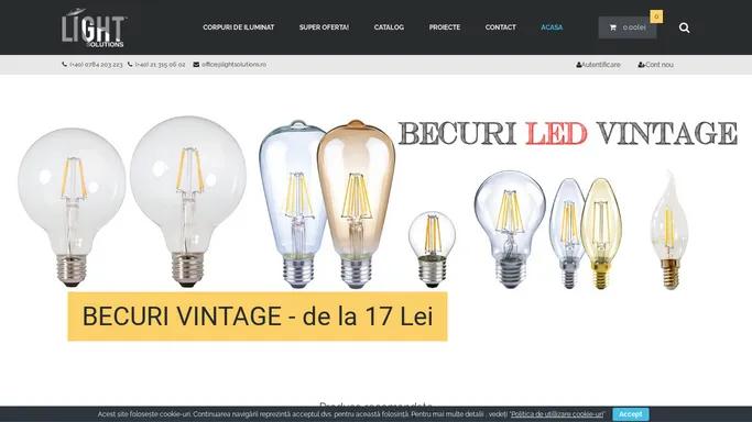 Magazin Online cu Produse Electrice de Iluminat | Light Solutions