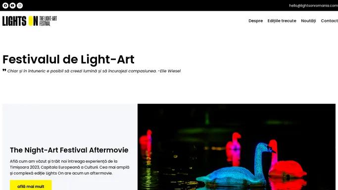 Festivalul de Light-Art | Lights On Romania