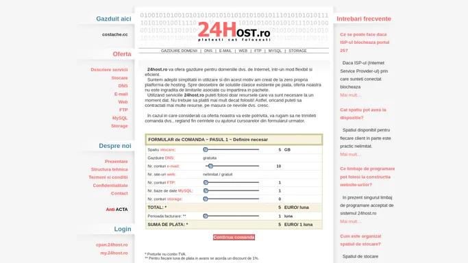 Oferta gazduire domenii - 24host.ro