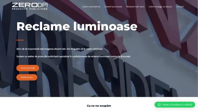 Atelier de reclame luminoase