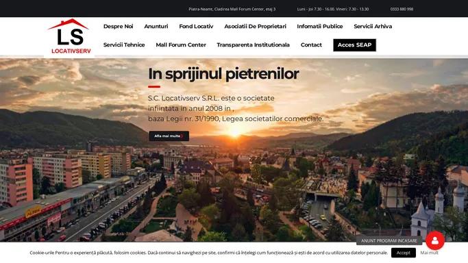 LOCATIVSERV Piatra Neamt – In sprijinul pietrenilor